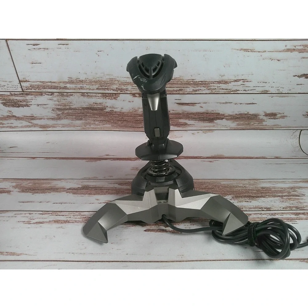 Saitek Cyborg V.1 USB PC Flight Simulator Stick Joystick Controller Used